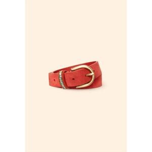 NEW XIRENA brix leather belt in dusty red